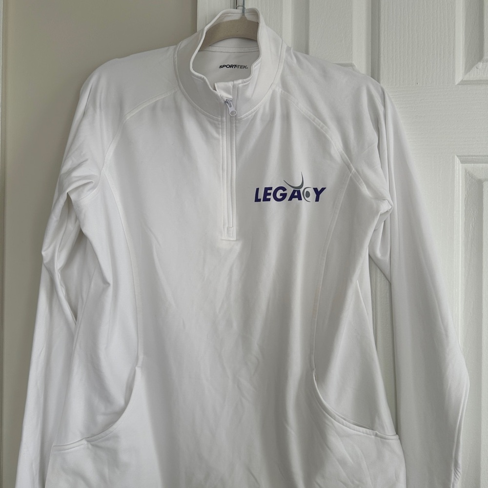 Sport-Tek White Ladies Pullover legacy